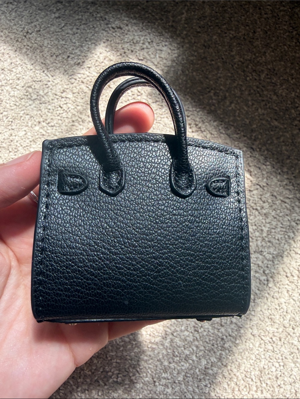 Luxury Micro Mini Bag Charm Keychain Pouch, her*mes Birkin - Picture 3 of 7